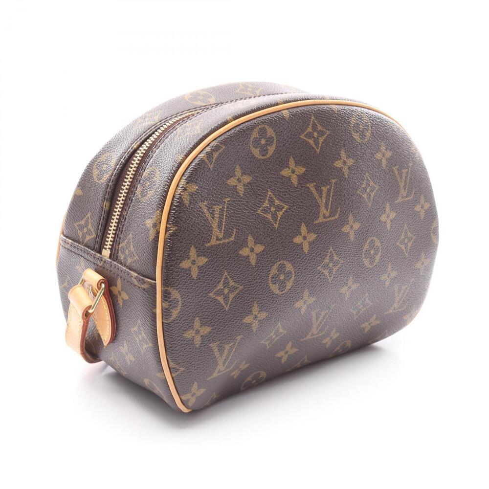 Louis Vuitton Shoulder Leather Blois Monogram Brown Bag Canvas - Picture 2 of 9